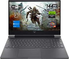 HP Victus 15 Gaming Laptop  15.6" FHD 144Hz Display  AMD Ryzen 5 7535HS  16GB DDR5 RAM  1TB PCIe M.2 SSD  NVIDIA GeForce RTX 2050  HDMI  Webcam  Backlit Keyboard  Wi-Fi 6  Windows 11 Home  Silver