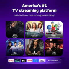 Roku Smart TV – 55-Inch Select Series  4K HDR TV – Roku TV with Enhanced Voice Remote – Flat Screen LED Television with Wi-Fi for Streaming Live Local News  Sports  Family Entertainment