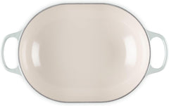 Le Creuset Enameled Cast Iron Signature Oval Casserole with Lid, 3.75 qt., Sea Salt