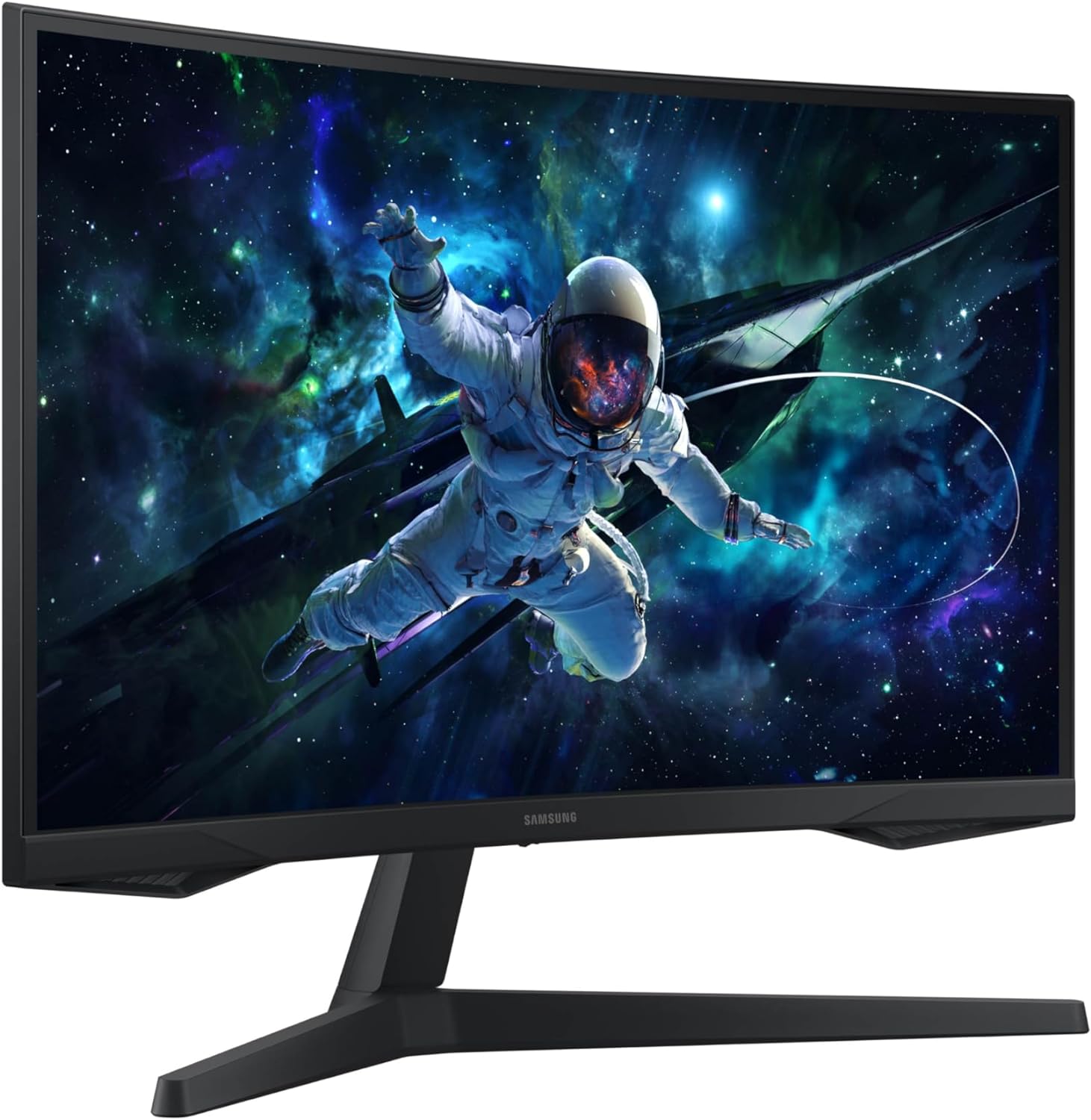 SAMSUNG 32" Odyssey G55C Series QHD 1000R Curved Gaming Monitor  1ms(MPRT)  HDR10  165Hz  AMD Radeon FreeSync  Eye Care  Glare Free  Sharp Resolution LS32CG550ENXZA