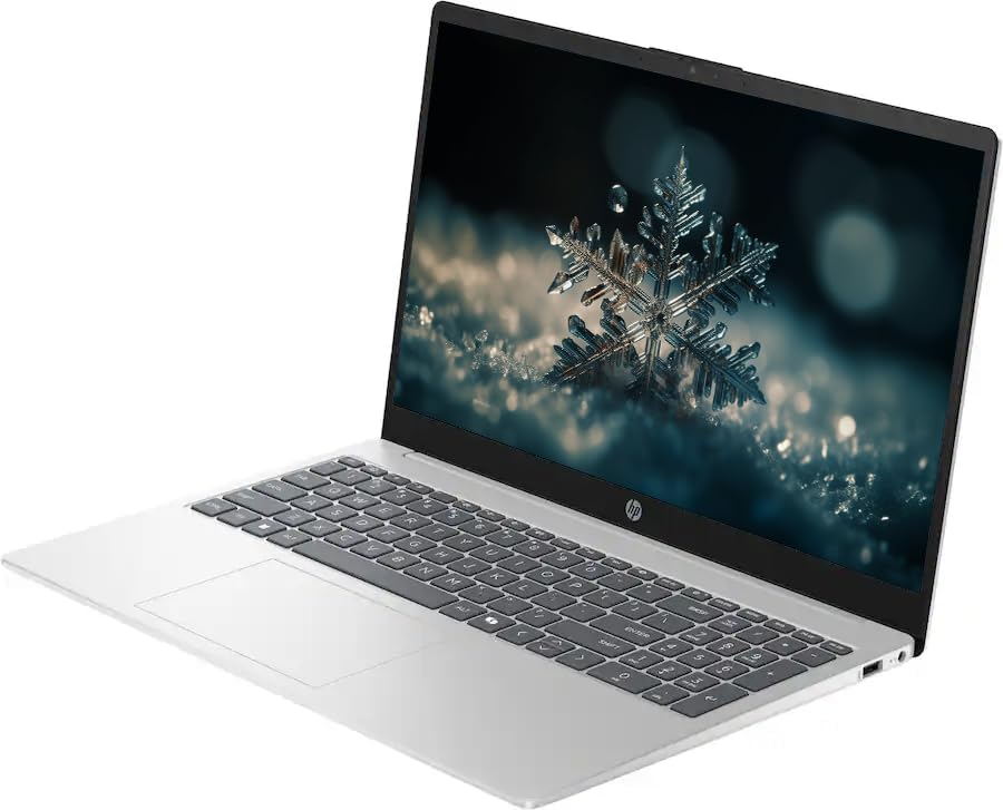 HP 15.6" Business & Student Laptop Computer with Microsoft Office 365  Intel Quad-Core Processor  Windows 11 Laptop 32GB RAM 640GB Storage (128GB UFS+512GB Docking Set)  Numeric Keypad  Natural Silver