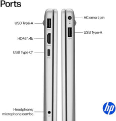 HP 15.6" Business & Student Laptop Computer with Microsoft Office 365  Intel Quad-Core Processor  Windows 11 Laptop 32GB RAM 640GB Storage (128GB UFS+512GB Docking Set)  Numeric Keypad  Natural Silver