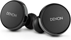 Denon PerL Pro True Wireless Earbuds - Adaptive Active Headphones Wireless Noise Canceling  Masimo Adaptive Acoustic Technology  Spatial Audio  32Hr Battery Life  Wirefree Charging  Black