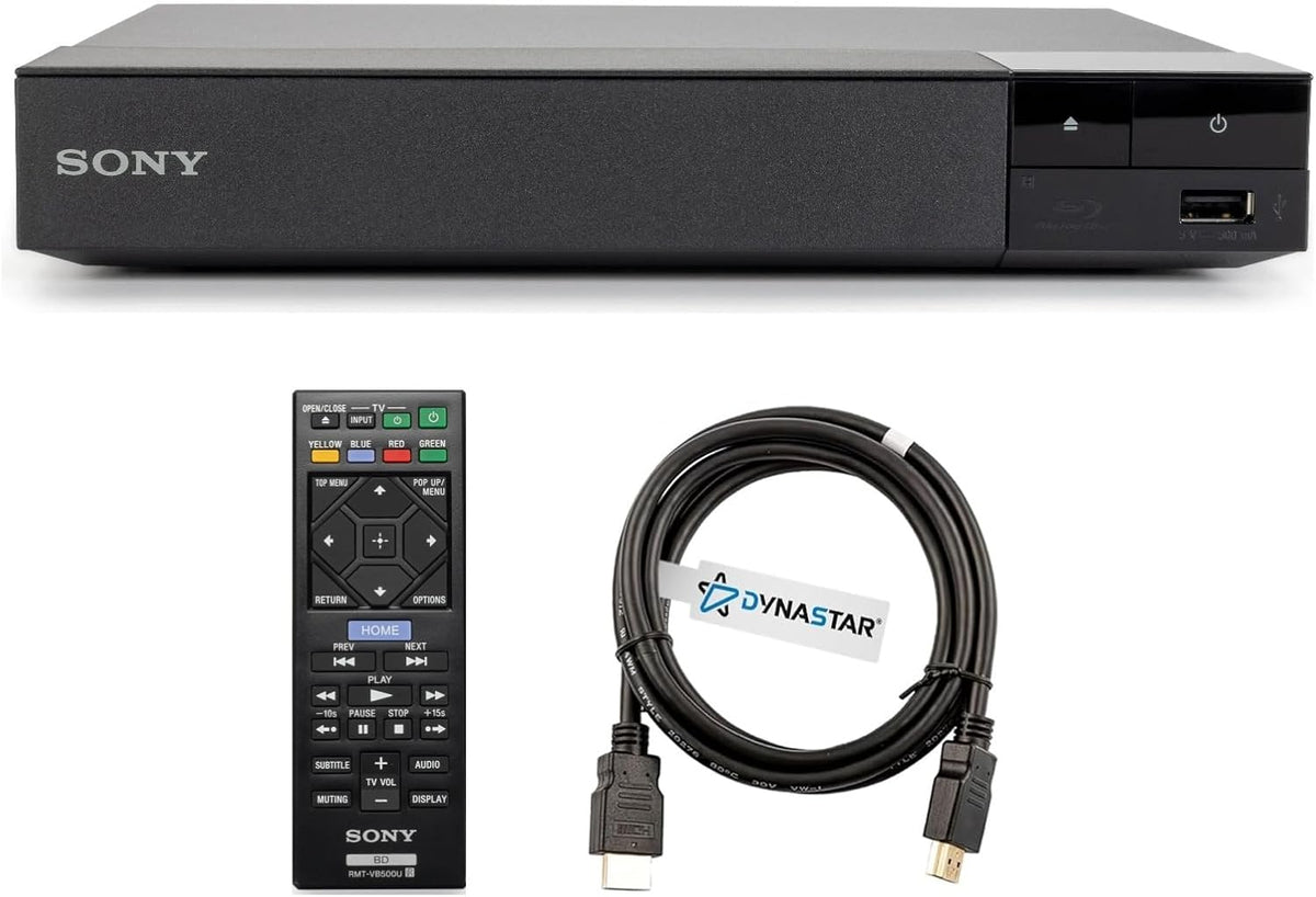 Region Free Blu-ray Player Compatible with Sony BDP-S1700 Multi Region Code Free | Blu-ray Regions A  B  C | DVD Regions 0-8 with Dynastar 6FT HDMI Bundle