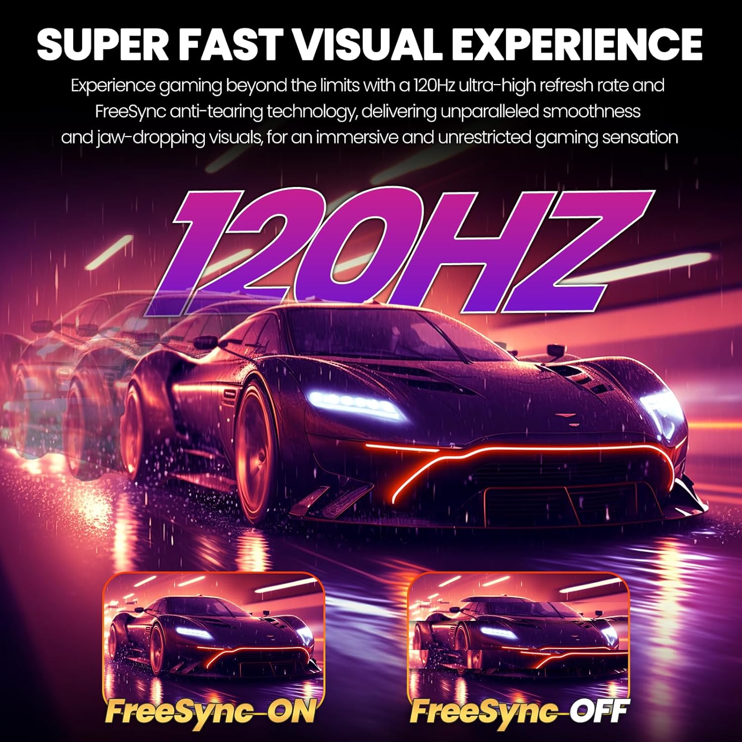 CRUA 34'' Ultrawide Gaming Monitor 120HZ  21:9 WFHD 2560X1080 IPS Panel Computer Monitors with Built-in Speakers  Support AMD FreeSync  120% sRGB  DP1.4 & HDMI1.4  Wall Mountable Installs-White