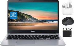 Acer Chromebook 2023 Flagship Laptop Computer Thin Light  15.6” HD Display  Dual Core Intel Celeron N4020 (Upto 2.80 GHz)  4GB RAM  64GB eMMC  Webcam  WiFi  Long Battery  Chrome OS+HubxcelAccessory