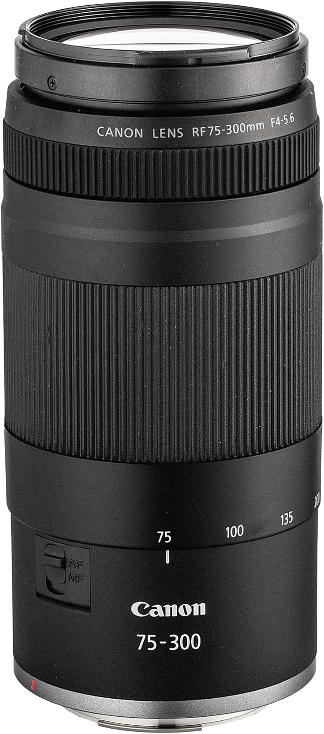 Canon EOS RP Mirrorless Camera | 26.2MP Full Frame Sensor | 4K Video Recording | Lightweight Compact Camera for Travel and Everyday Content Creation + Canon RF 75-300mm Lens + Adapter EF-EOS R + More
