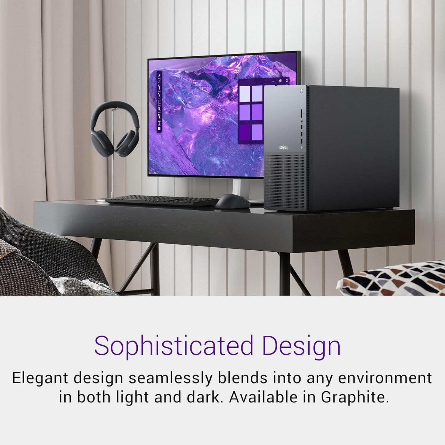 Dell Tower Plus EBT2250 Desktop Computer - Series 2 Intel Core Ultra 9 285 24-Core Processor up to 5.6 GHz  32GB DDR5 RAM  1TB NVMe SSD  NVIDIA GeForce RTX 4060 8GB GDDR6  Windows 11 Pro  Graphite