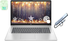 HP 17.3" Touchscreen Laptop Computer  64GB RAM 2.5TB Storage (2TB SSD+512GB Docking Station Set)  6-Cores AMD Ryzen 5  Windows 11  PLUSERA Earphones