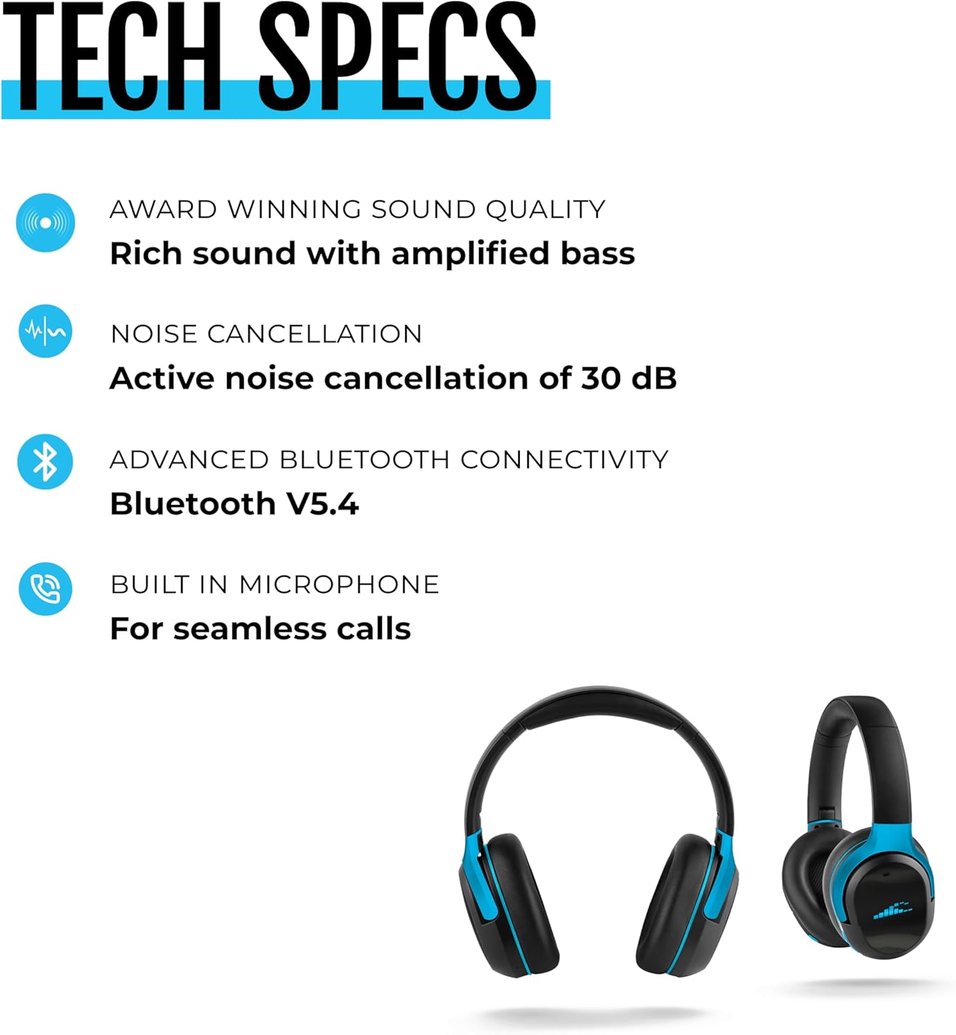 RIPT Ultra Over-Ear Sport Headphones  Active Noise Cancellation and Transparency Mode  50-Hour Battery Life  2 Sets of Cushions  Sweat-Proof Silicone and Leatherette  Premium Sound  Waterproof