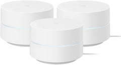 Google WiFi - AC1200 - Mesh WiFi Router System Bundle (3-Pack) - 4500 Sq Ft Coverage - Retail Packaging - Easy Setup  Seamless Signal for Smart Home Devices - Snow