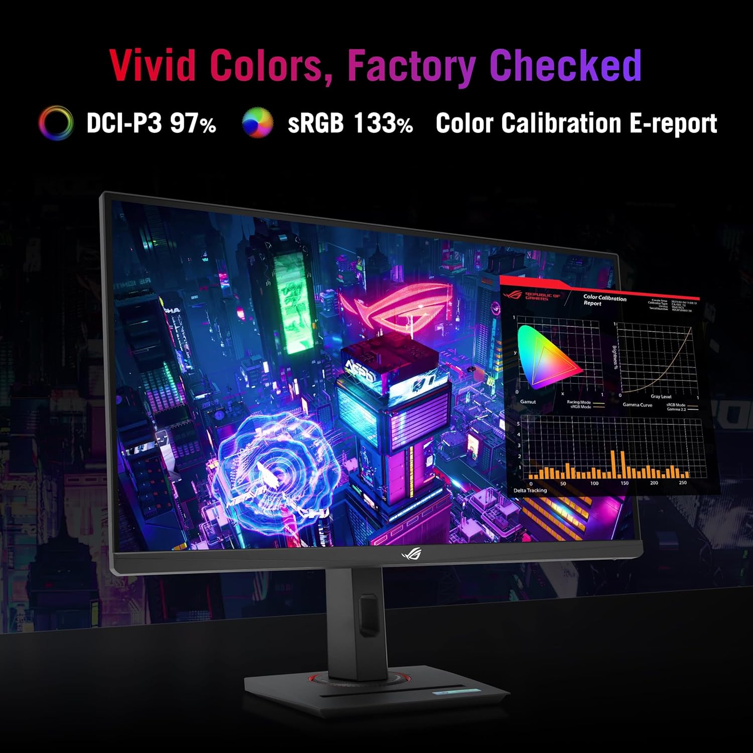 ASUS ROG Strix 27” QHD (2560x1440) HDR400 USB-C Gaming Monitor (XG27ACS)  180Hz 1ms  Fast IPS  133% sRGB  Extreme Low Motion Blur Sync  G-Sync Compatible  DisplayWidget  Tripod Socket  3 Year Warranty