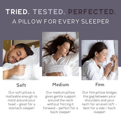 Lincove Cloud Natural Canadian Down Pillow, White Luxury Sleeping Pillow - 625 Fill Power, 500 Thread Count Cotton Shell, Made in Canada, Standard - Firm, 1 Pack