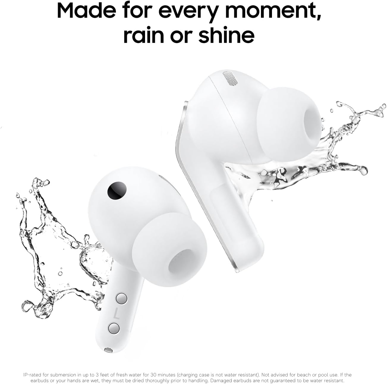 Samsung Galaxy Buds 4 Pro (2026) AI True Wireless Bluetooth Earbuds  Hi-Res Audio  2-Way Speaker  ANC 2.0  Optimized Comfort  IP57  Live Translation  White [US Version  2 Yr Warranty]