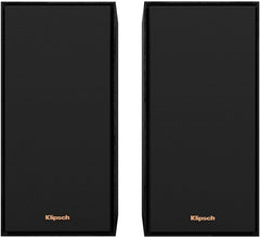 Klipsch Reference R-40PM Powered Bookshelf Speakers - 90-Degree x 90-Degree Tractrix Horn - Linear Travel Suspension - Sleek  Modern Appearance